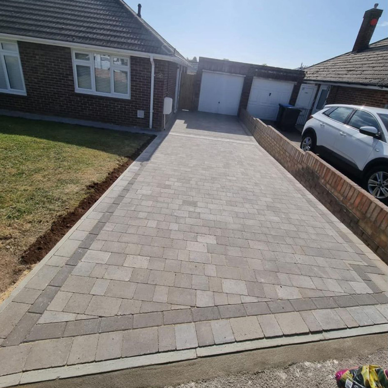 patio and driveways